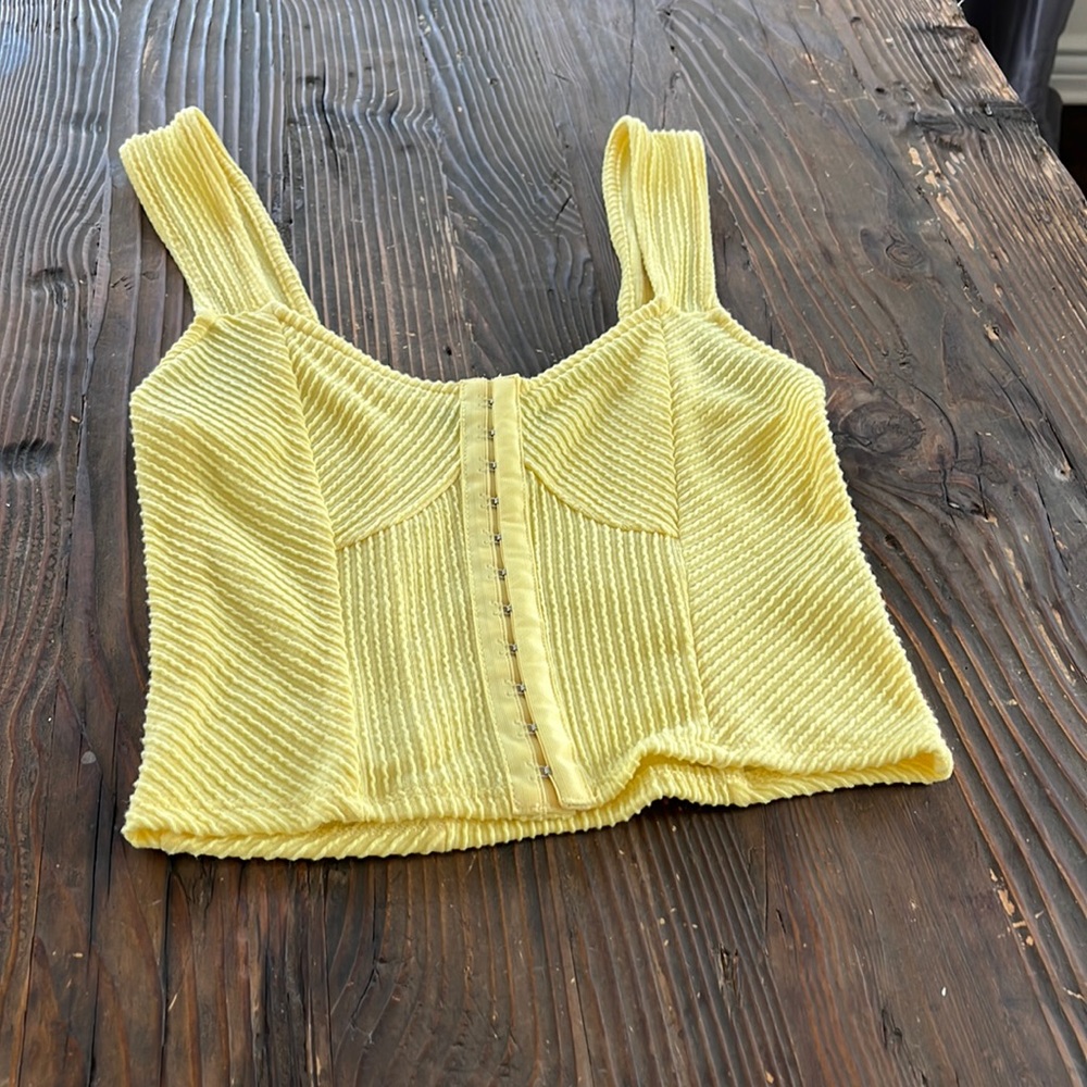 Forever 21 yellow tank top
